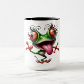 Playful Frog 14. Oktober Tasse (Zentrum)