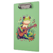Playful Frog with Banjo - Niedliches musikalisches Klemmbrett (Links)