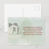 Playful & Funny Love Quote Postcard | Laughing Cou Postkarte (Vorne/Hinten)