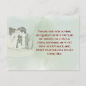 Playful & Funny Love Quote Postcard | Laughing Cou Postkarte (Vorderseite)