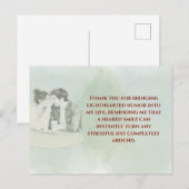 Playful & Funny Love Quote Postcard | Laughing Cou Postkarte (Vorne/Hinten)