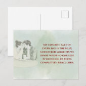 Playful & Funny Love Quote Postcard | Laughing Cou Postkarte (Vorne/Hinten)