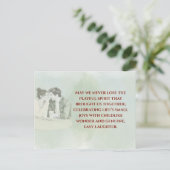 Playful & Funny Love Quote Postcard | Laughing Cou Postkarte (Stehend Vorderseite)