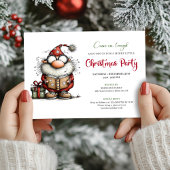 Playful Funny Santa Claus Party Digital Invitation Einladung