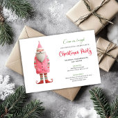 Playful Funny Santa Editable Holiday Party Invites Einladung