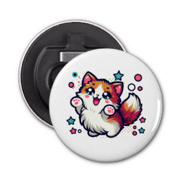 Playful Furry Cat Flaschenöffner