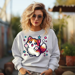 Playful Furry Cat T-Shirt