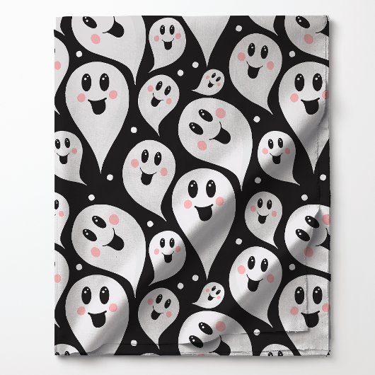 Playful Ghost Pattern Halloween Stoff