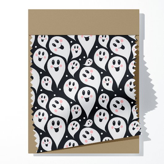 Playful Ghost Pattern Halloween Stoff