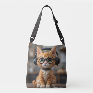 Playful Ginger Cat Tragetaschen Mit Langen Trägern
