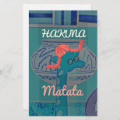 Playful Giraffe Art: Ein afrikanisches Vergnügen Briefpapier (Vorne/Hinten)