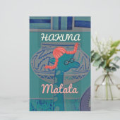 Playful Giraffe Art: Ein afrikanisches Vergnügen Briefpapier (Stehend Vorderseite)