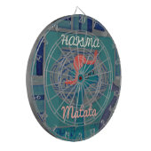 Playful Giraffe Art: Ein afrikanisches Vergnügen Dartscheibe (Vorderseite Links)