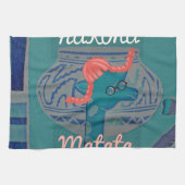 Playful Giraffe Art: Ein afrikanisches Vergnügen Handtuch (Horizontal)