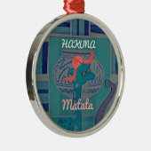 Playful Giraffe Art: Ein afrikanisches Vergnügen Silbernes Ornament (Rechts)