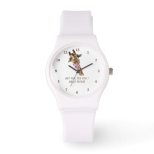Playful Giraffe Funny Watch - Benutzerdefinierter  Armbanduhr