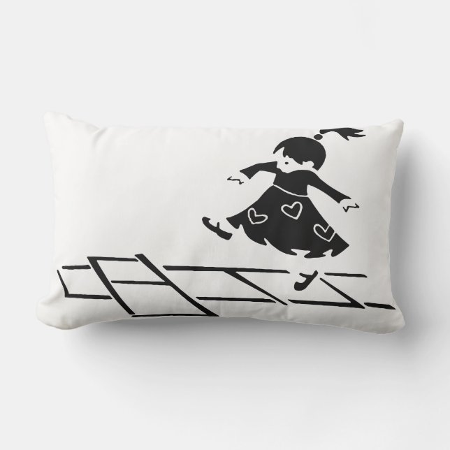 Playful Girl Decorative Throw Kissen (Vorderseite)