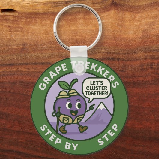 Playful Grape Hiker Trail Friendship Schlüsselanhänger (Rückseite)