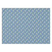 Playful Green Alligator Paisley on Blue Tischdecke (Vorderseite (Horizontal))