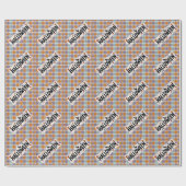 Playful Halloween Plaid Geschenkpapier (Flach)