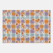 Playful Halloween Plaid Geschenkpapier Set (Vorderseite 2)