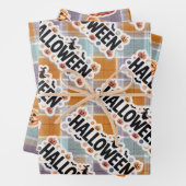 Playful Halloween Plaid Geschenkpapier Set (Beispiel)