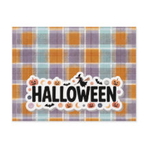 Playful Halloween Plaid