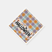 Playful Halloween Plaid Serviette (Ecke)