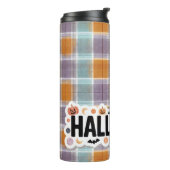 Playful Halloween Plaid Thermosbecher (Nach links gedreht)