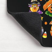Playful Halloween Snack Bucket Art For Food Lovers Mousepad (Ecke)