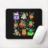 Playful Halloween Snack Bucket Art For Food Lovers Mousepad (Mit Mouse)