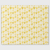Playful Hand-Drawn Heart Pattern Geschenkpapier (Flach)
