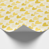 Playful Hand-Drawn Heart Pattern Geschenkpapier (Ecke)