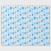 Playful Hand-Drawn Heart Pattern Geschenkpapier (Flach)
