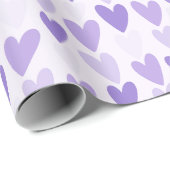 Playful Hand-Drawn Heart Pattern Geschenkpapier (Rolleneckpunkt)