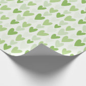 Playful Hand-Drawn Heart Pattern Geschenkpapier (Ecke)