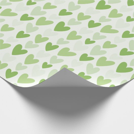 Playful Hand-Drawn Heart Pattern Geschenkpapier (Ecke)
