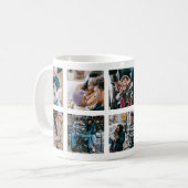 Playful Happy Family Foto Collage Kaffeetasse (Vorderseite Links)
