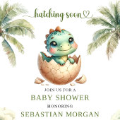 Playful Hatching Soon Egg Baby Shower Invitation Einladung