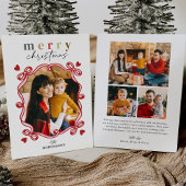 Playful Hearts Ribbon Bow Frohe Weihnachten Foto