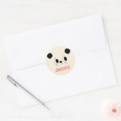 Playful Honey Bear Sliding Runder Aufkleber (Umschlag)