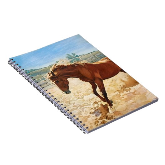 "Playful Horse" von Esorada Notizblock (Rechte Seite)