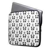 Playful Kawaii Panda Mandala Laptopschutzhülle (Vorderseite Links)