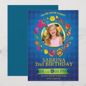 Playful Kids Birthday Invitation – Doodle Party Einladung (Vorne/Hinten)