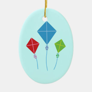 Playful Kites Keramik Ornament