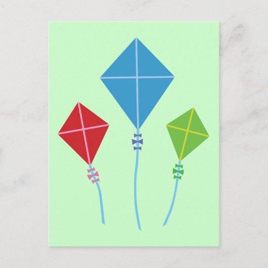 Playful Kites Postkarte (Vorderseite)