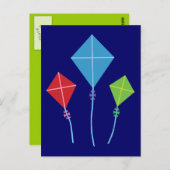 Playful Kites Postkarte (Vorne/Hinten)