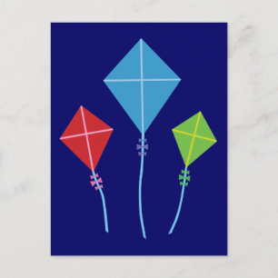 Playful Kites Postkarte