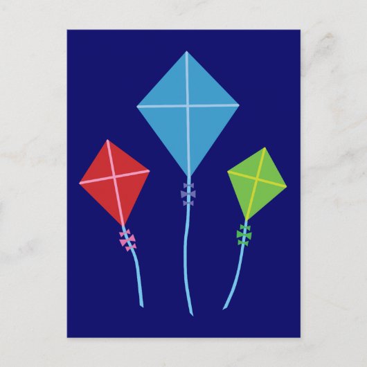 Playful Kites Postkarte (Vorderseite)