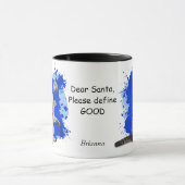 Playful Kitten braucht Santa, um gut zu definieren Tasse (Zentrum)